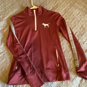 Pink quarter zip